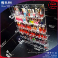 Wholesale 6 Tiers Clear Wall Mounted Acrylic Nail Polish Display